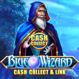 Λογότυπο Blue Wizard Cash Collect and Link