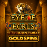 Λογότυπο Eye of Horus The Golden Tablet Gold Spins