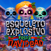 Λογότυπο Esqueleto Explosivo Feliz Navidead