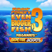 Λογότυπο Fishin Frenzy Even Bigger Fish 3 Megaways Rapid Fire Jackpots