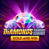 Λογότυπο Diamonds Diamonds Diamonds Hold and Win