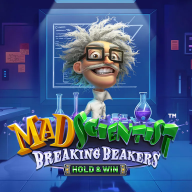 Λογότυπο Mad Scientist Breaking Beakers