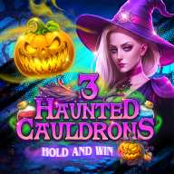 Λογότυπο 3 Haunted Cauldrons Hold and Win