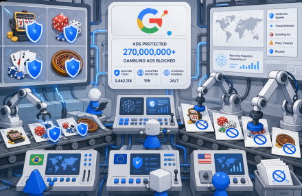Η Google μπλοκάρει 270 εκατομμύρια διαφημίσεις τυχερών παιχνιδιών το 2025 καθώς αυξάνεται η ρυθμιστική πίεση img